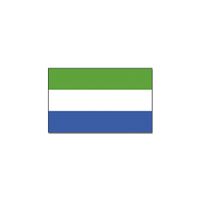 Landen thema vlag Sierra Leone 90 x 150 cm feestversiering
