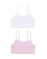 HEMA Kindertops naadloos rib - 2 stuks lichtpaars (lichtpaars)