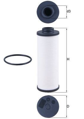 Hydraulische filter, automatische transmissie HX186D