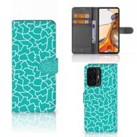 Xiaomi 11T | 11T Pro Hoesje Cracks Blue Xiaomi 11T | 11T Pro Hoesje Cracks Blue