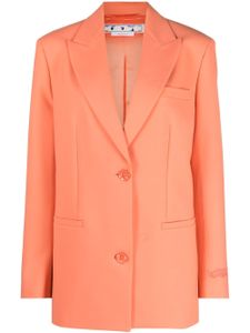 Off-White blazer Tomboy à simple boutonnage - Orange