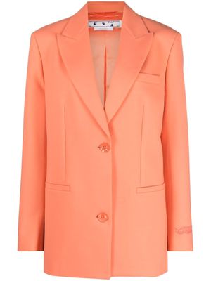 Off-White blazer Tomboy à simple boutonnage - Orange