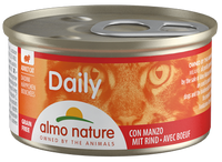 Almo Nature Dailymenu kat natvoer met blokjes rund 85gr