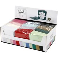 Creativ Company Kaarten en enveloppen, afmeting kaart 15,2x15,2 cm, afmeting envelop 16x16 cm, 230 gr, diverse kleuren, 12x10 doos/ 1 doos Creativ Company Kaarten en enveloppen, afmeting kaart 15,2x15,2 cm, afmeting envelop 16x16 cm, 230 gr, diverse kleuren, 12x10 doos/ 1 doos