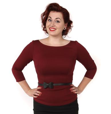 Sabrina Top, Wine-XXXL | 49% korting