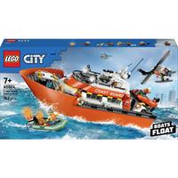 LEGO® CITY 6585657 Reddingsboot van de kustwacht met helikopter (60504)