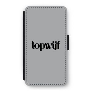 Topwijf Grijs Zwart: iPhone 11 Pro Flip Hoesje