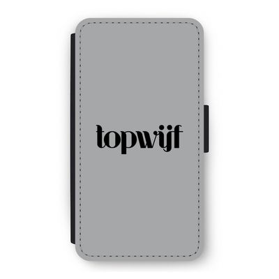 Topwijf Grijs Zwart: iPhone 11 Pro Flip Hoesje