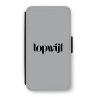 Topwijf Grijs Zwart: iPhone 11 Pro Flip Hoesje
