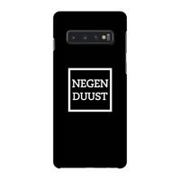 Negenduust black: Samsung Galaxy S10 4G Volledig Geprint Hoesje