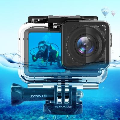 PULUZ 61m onderwater waterdichte behuizing duiken geval voor DJI osmo Acition met gesp Basic Mount & schroef