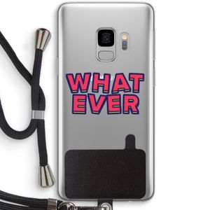 Whatever: Samsung Galaxy S9 Transparant Hoesje met koord