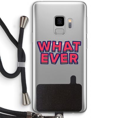 Whatever: Samsung Galaxy S9 Transparant Hoesje met koord