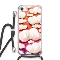 Katoen Wolken: iPhone 8 Transparant Hoesje met koord