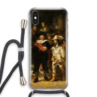 De Nachtwacht: iPhone XS Transparant Hoesje met koord