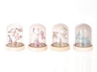 Stolp met vlinder met verlichting 13,5cm