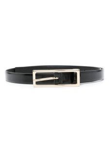 Semicouture ceinture fine en cuir - Noir