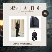 Maatpak Voor Heren | 3-delig Pak | Zwart Visgraat | Alfie Solomons | Peaky Blinders | Peaky Blinders