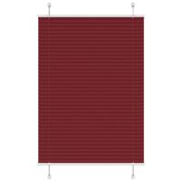 Pliss rolgordijn 90x100 cm stofbreedte 89,4 cm bordeauxrood