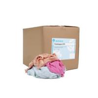 Doos a 10kg poetsdoeken bonte tricot Doos a 10kg poetsdoeken bonte tricot