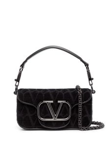 Valentino Garavani petit sac porté épaule Locò en cuir - Noir