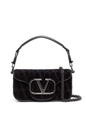 Valentino Garavani petit sac porté épaule Locò Toile Iconographe - Noir