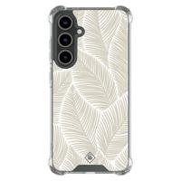 Samsung Galaxy S24 FE shockproof hoesje - Palmy leaves beige