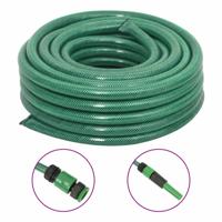 VidaXL Tuinslang met koppelingsset 0,75'' 30 m pvc groen
