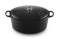 LE CREUSET - Signature - Braadpan ovaal 40cm 13,9l Mat Zwart - thumbnail