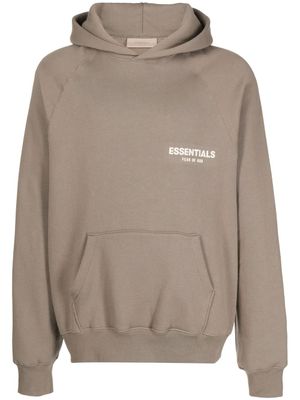FEAR OF GOD ESSENTIALS hoodie à logo imprimé - Marron