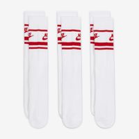 Nike Sportswear Everyday Essential Sportsokken 3-Pack Wit Rood - thumbnail
