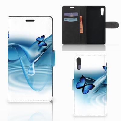 Sony Xperia XZ | Sony Xperia XZs | Telefoonhoesje | Met pasjeshouder | Vlinders