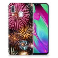 Samsung Galaxy A40 | Sillicone Back Cover | Vuurwerk