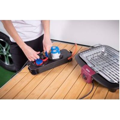 Camping Verdeelkast met stekker / stroomverdeler 16A voor camping en permanent gebruik buitenshuis I