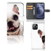 iPhone 12 | 12 Pro (6.1") | Telefoonhoesje | Met pasjeshouder | Franse Bulldog