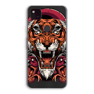 Tiger and Rattlesnakes: Google Pixel 4a 5G Transparant Hoesje
