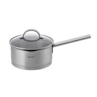 Brund steelpan met glazen deksel 2l rvs