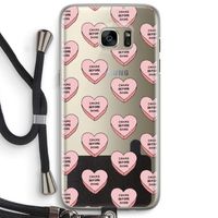 Chicks before dicks: Samsung Galaxy S7 Edge Transparant Hoesje met koord