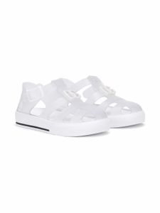 Dolce & Gabbana Kids sandales à logo DG - Blanc