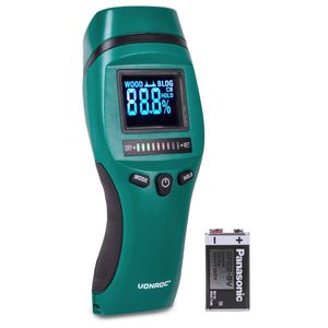 VONROC PRO Vochtmeter Professioneel gebruik – Accuraat – Hoog contrast LCD met achtergrondverlichting