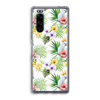 Gele kuif: Sony Xperia 5 Transparant Hoesje
