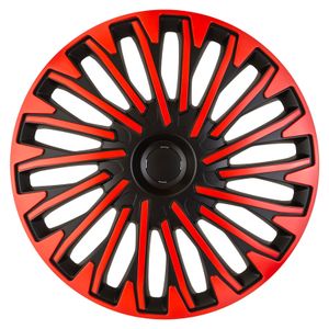 Wieldoppenset Soho 16-inch zwart/rood PP5416BR