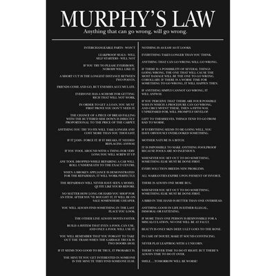 Pyramid Murphys Law Poster 61x91,5cm