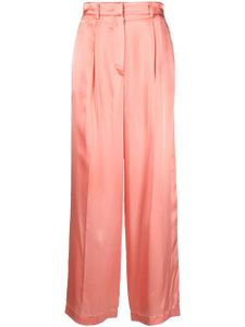 Forte Forte pantalon froncé à fini satiné - Rose