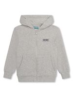 Kenzo Kids hoodie en coton à logo imprimé - Gris - thumbnail