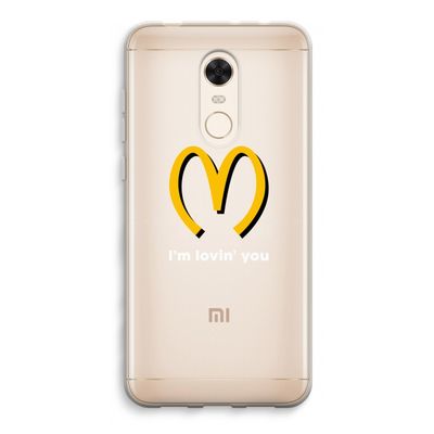 I'm lovin' you: Xiaomi Redmi 5 Transparant Hoesje