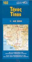 Wegenkaart - landkaart 102 Tinos | Road Editions - thumbnail