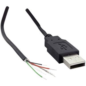 USB-A-stekker 2.0 met open kabeluiteinde USB-A-stekker 2.0 1582621 TRU COMPONENTS 1 stuk(s)