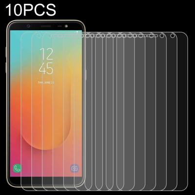 10 stuks 0.26 mm 9H 2.5 D gehard glas film voor Galaxy J8 PLUS