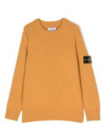 Stone Island Junior pull chiné à col rond - Jaune